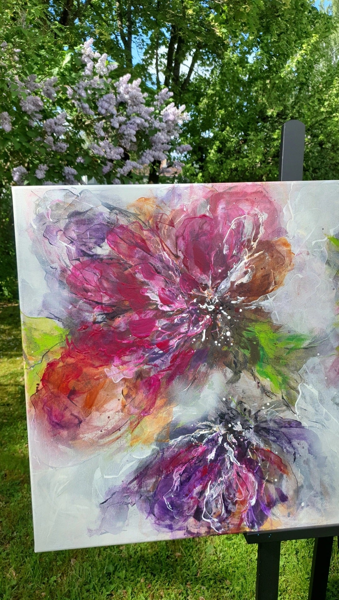 "Peonies in the morning mist"