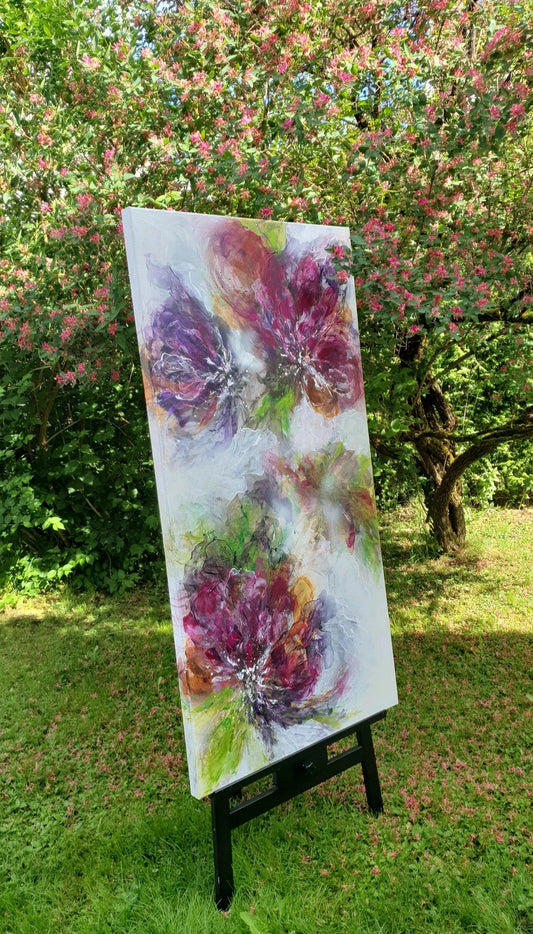 "Peonies in the morning mist"