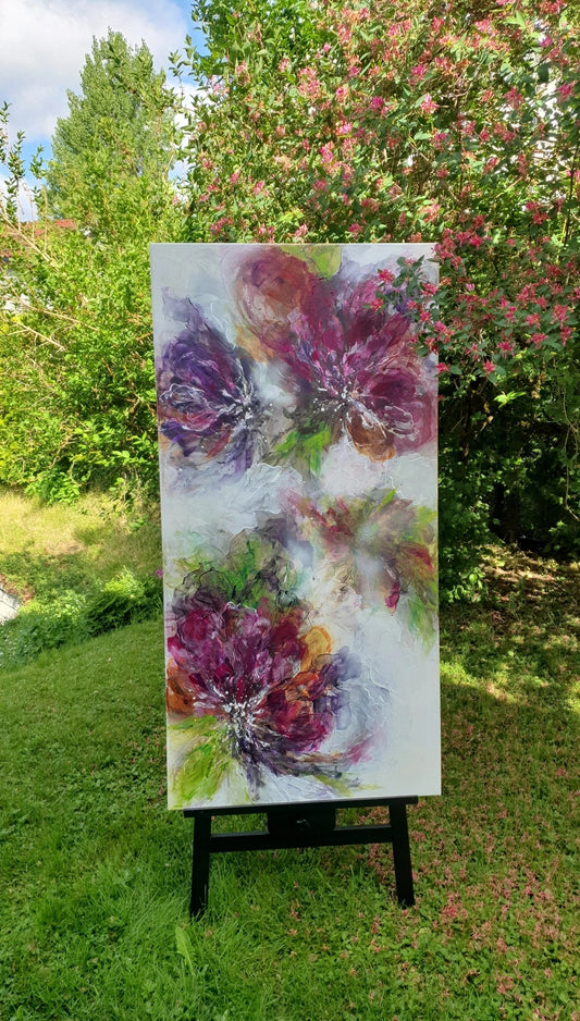 "Peonies in the morning mist"