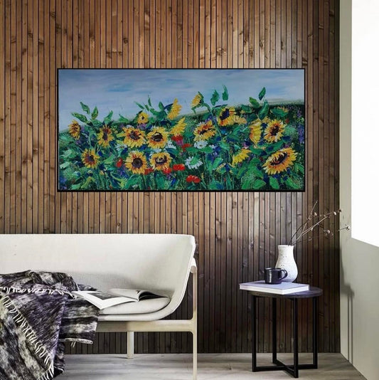 "Sunflowers by the road"